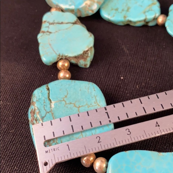 Navajo made Sterling silver & Turquoise necklace - Picture 6 of 8